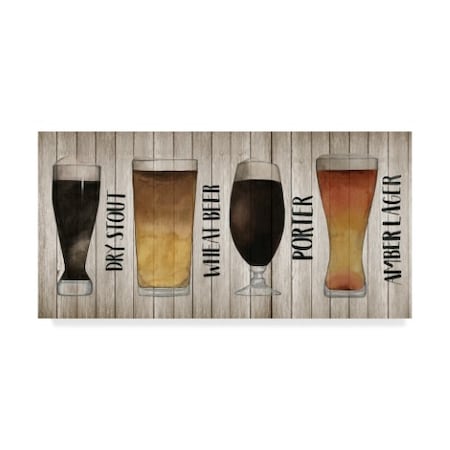 Grace Popp 'Beer Chart Ii' Canvas Art,24x47